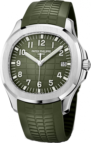 Review Patek Philippe Aquanaut white gold Jumbo 5168G-010 watch replica